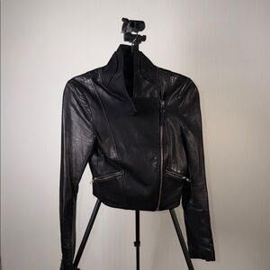 Mackage for Aritzia Black Leather Women's Jacket